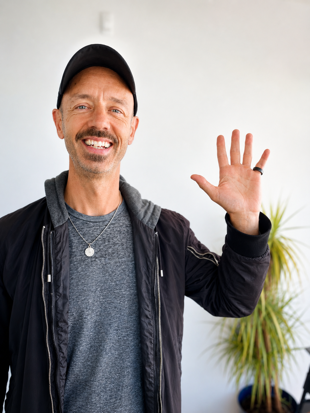 Nick waving hello